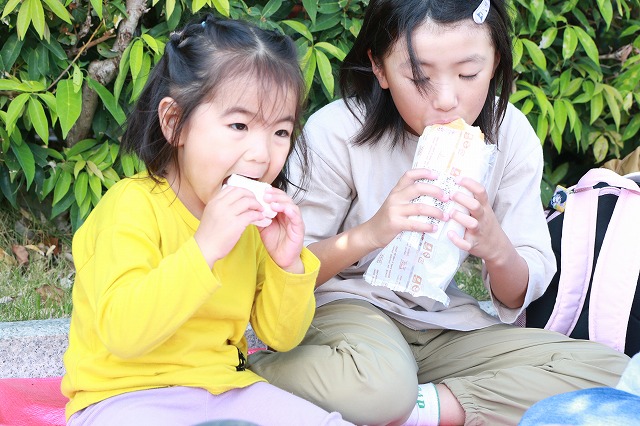 ママの写真教室　公園写真の作例
自然な表情を撮る