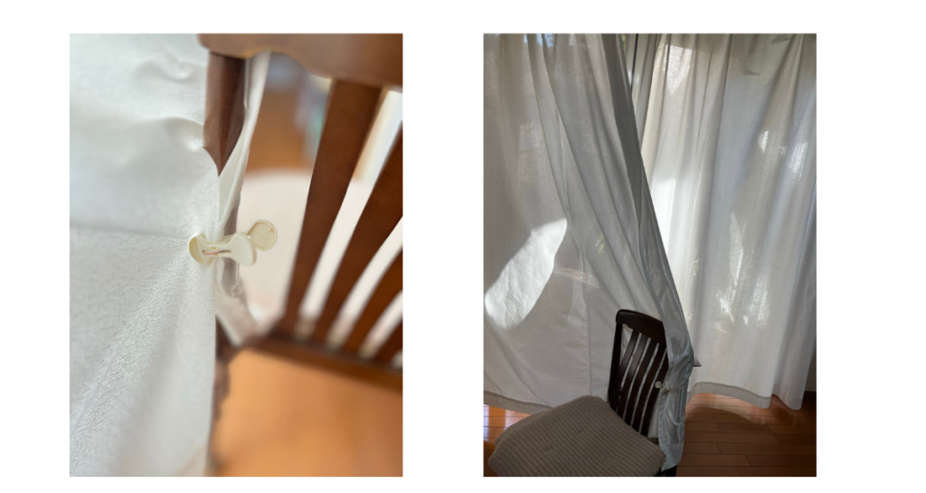 カーテンのセットの仕方