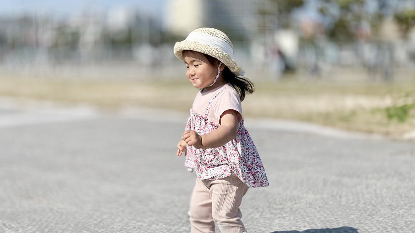真中に配置した構図