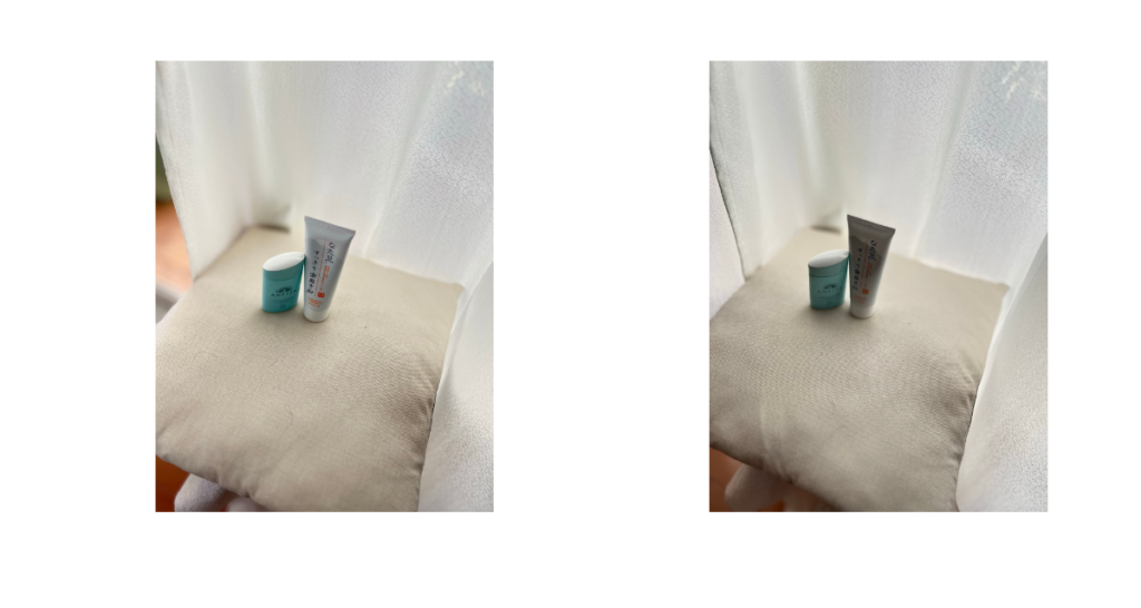 手前が暗くなる